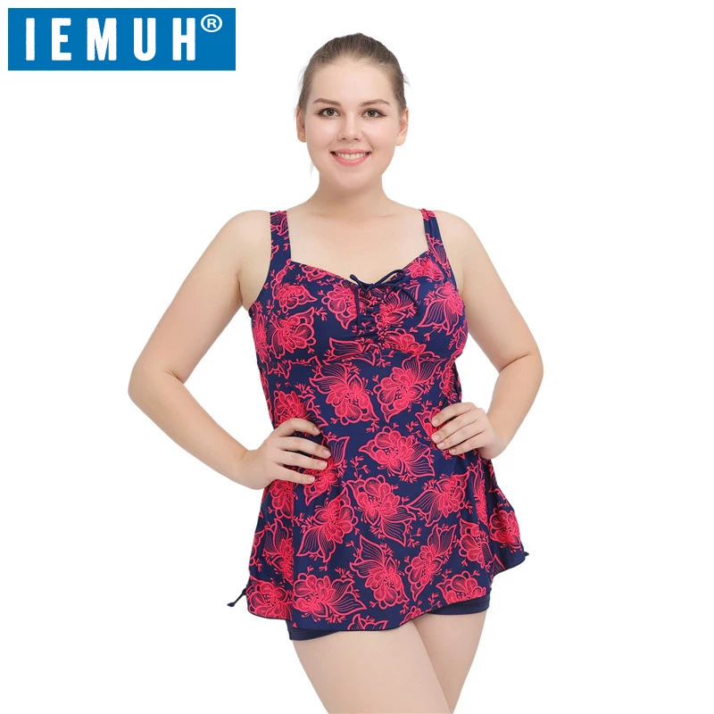 

IEMUH 2017 Plus Size Bikinis Women Swimsuit Bathing Swim Suit Bikini Set Swimwear XL XXL XXXL 5XL Biquini swimwear women Floral
