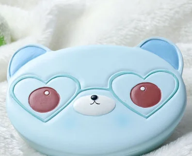 Корейский стиль, детская коробка для зубов, цветная в форме животного, молочная коробка для хранения зубов, креативный органайзер для зубов для мальчиков и девочек Z750 - Цвет: blue bear