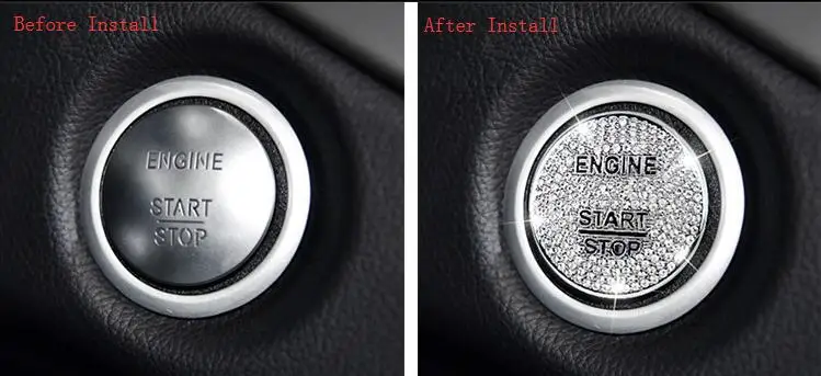car engine start sticker for Mercedes Benz GLC C Class W205 car sticker (2)
