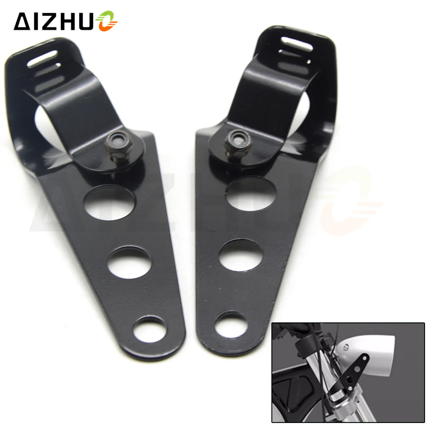 35mm-43mm Fork Motorcycle Cafe Racer Headlight Bracket For Honda CBR600RR CBR1000RR CBR250R CBR300R CBR500R Kawasaki Z800 Z1000