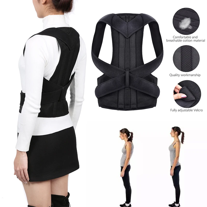 

Men Women Posture Corrector For Back Clavicle Spine Back Shoulder Lumbar Support Corset Correction Posture orthopedic belt MR418