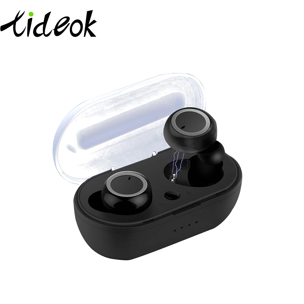 

Bluetooth Headset Push Button Switch TWS 5.0 Bluetooth Headset 3D Stereo Wireless Headset Noise Reduction Click Control Headset
