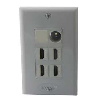 

4 X HDMI, Toslink Audio wall plate with female to female connector