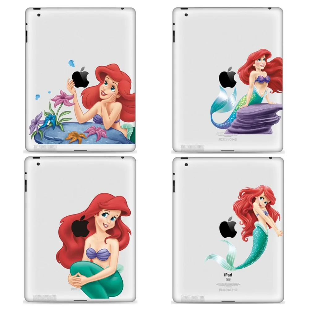 

GOOYIYO - 2019 Tablet Partial Sticker Beauty Mermaid Vinyl Decal Simple Design DIY Skin For iPad 234 Air Pro 9.7 Mini 7.9 Tablet