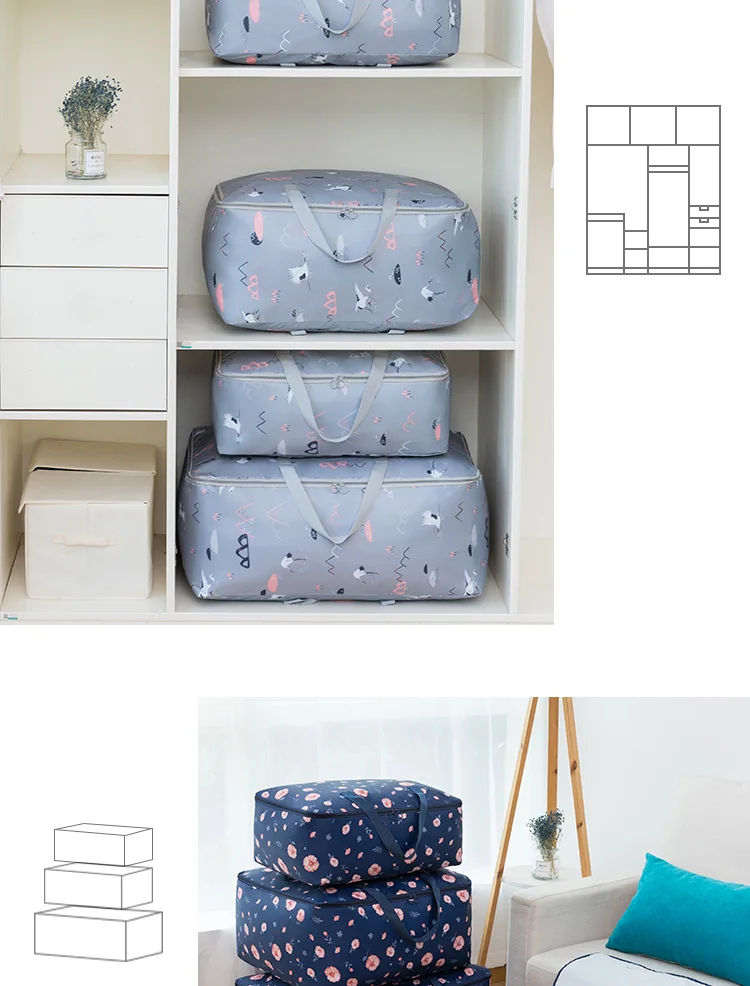 2019-New-Foldable-Under-Bed-Canvas-Fabric-Storage-Bag-Organizer-for-Comforters-Blankets-Bedding-Duvets-Clothes-Quilts-Pillows_09