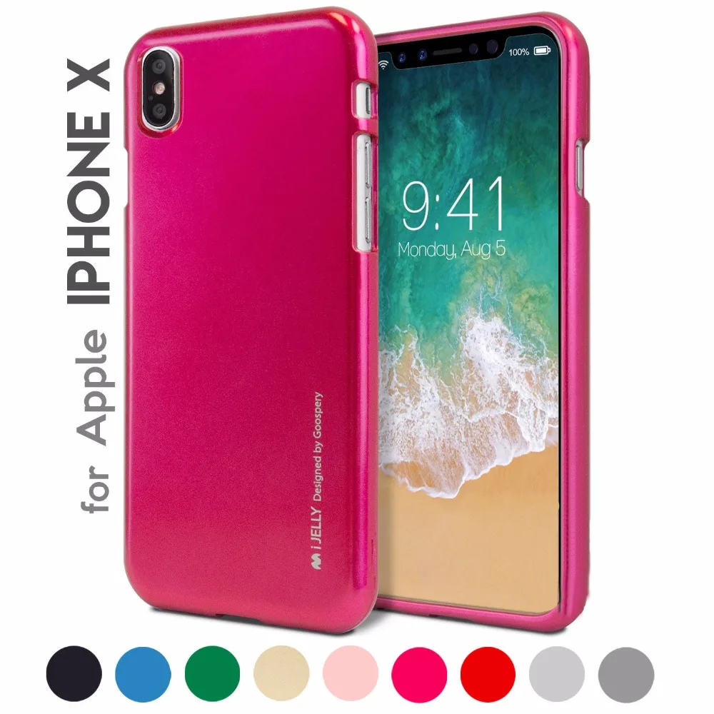 Чехол бампер MERCURY Goospery i Jelly из ТПУ тонкий металлический чехол для iPhone 11 Pro Max 5 5s SE 6 6s