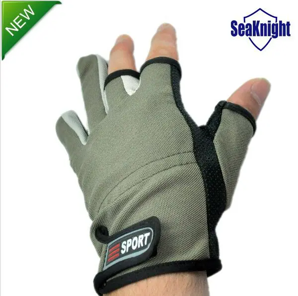 SeaKnight Non Slip Fly Fishing Gloves Anti Slip 3 Low Cut Fingers