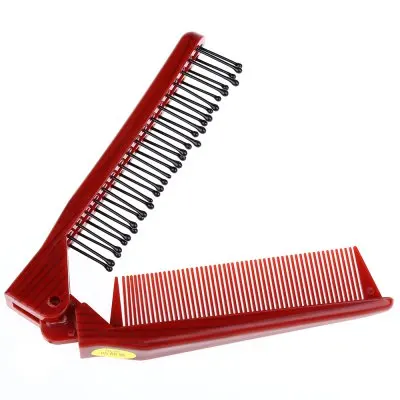 

Anti-static Combing Foldable Travel Pocket Double Hair Brush For Men Women Combs
