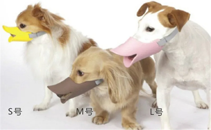 Собака воротники морда утка рот Дизайн утконоса Стиль Укус и Кора Стоп безвредны Мягкие силиконовые удобные для собак