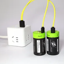 ZNTER 1.5V 4000mAh Battery Micro USB Rechargeable Batteries D Lipo LR20 Battery For RC Camera Drone Accessories