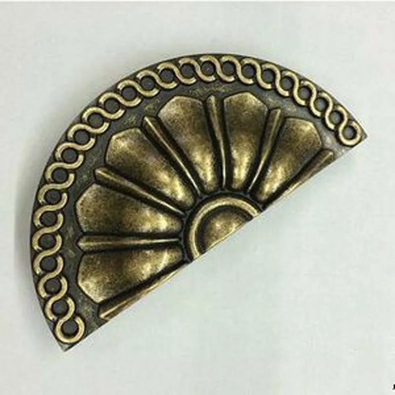 Drawer knob pull bronze kitchen cabinet handles pull antique distress antique brass cap shell antique furnituredecorate handles