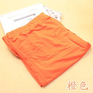 Summer candy color Ice silk sexy leggings female Comfortable Spandex cool and breathable thin Leggings L1005 - Цвет: Orange