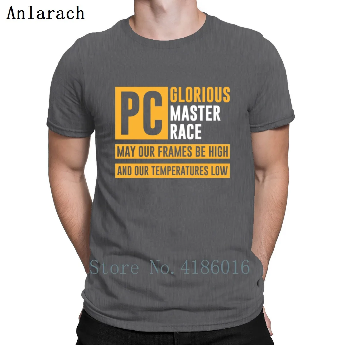Pcmr компьютерная игровая футболка Master Race Вязаная с круглым вырезом отличные