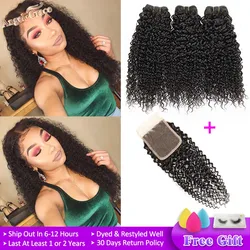 Paquetes de Pelo Rizado Rizado Brasileño con Cierre Ángel Gracia Armadura Del Cabello 3 Paquetes con Cierre Remy Paquetes de Cabello Humano Cierre Paquetes de Pelo Rizado Rizado Brasileño con Cierre Ángel Gracia Armadura Del Cabello 3 Paquetes con Cierre Remy Paquetes de Cabello Humano Cierre