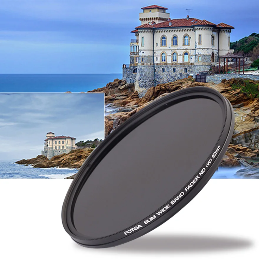 

ND Lens Filter Adjustable ND2 to ND400 Neutral Density 52MM 55MM 58MM 62MM 67MM 72MM 77MM Slim ND2-400 HD Fader Variable