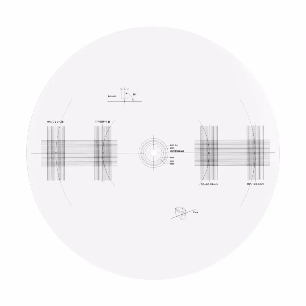 Высокое качество Профессиональный LP виниловая запись поворотные столы Phono Тахометр калибровки стробоскоп диск
