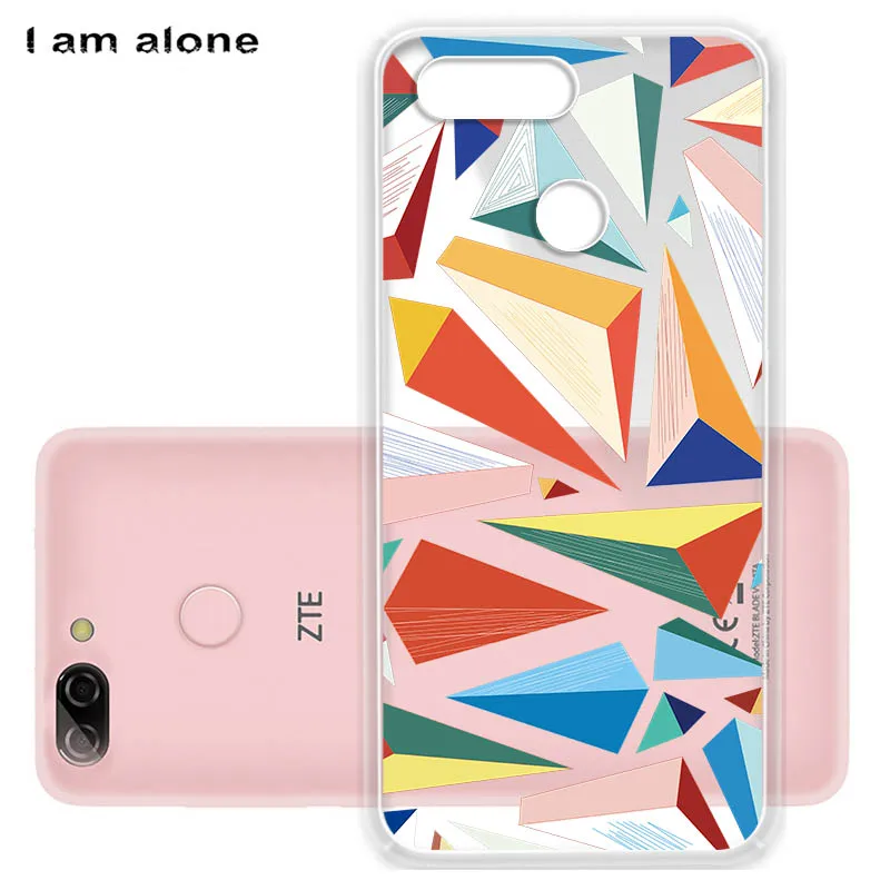 أنا وحدها الهاتف حالات ل ZTE شفرة V9 فيتا 5.45 بوصة لينة TPU المحمول الهاتف المحمول الأزياء ل ZTE شفرة v9 فيتا حقيبة شحن مجاني