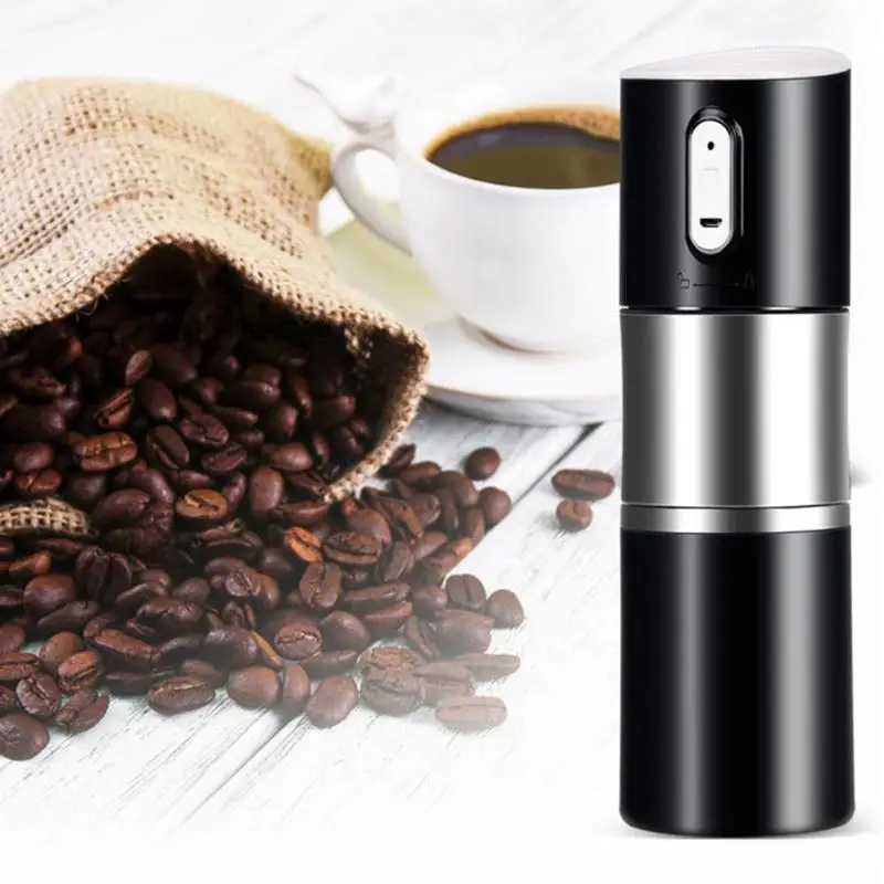

1 Pcs Portable Mini Capsule Coffee Makers Cup Fully Automatic USB Rechargeable Grinding Machine Car Electric Coffees Bean Pot