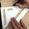 Herramienta de diseño cuadrado de velocidad de 7/12 pulgadas, regla triangular de aluminio, herramienta de medición de encuadre de carpintero ► Foto 3/6