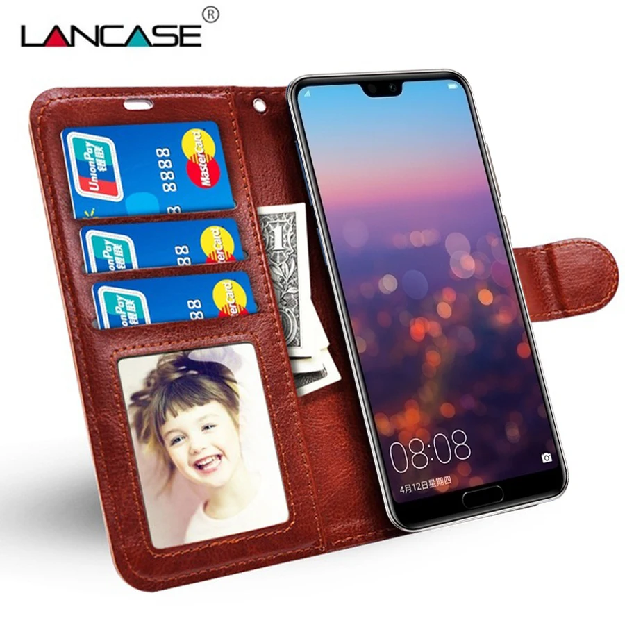 LANCASE Phone Cases for Huawei P20 Lite Wallet Leather Case Card Slots