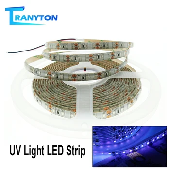 

UV LED Strip 2835 DC12V Waterproof Flexible LED Tape For DJ Fluorescence Party 60leds/m 120leds/m Ultraviolet Disinfection Light
