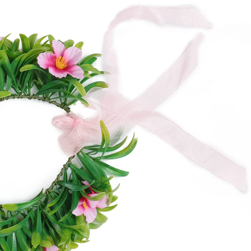 Mother and Daughter Garland with Thick Leaves Women Girl Hair Accessories Floral Hoop Headwear Moana Party Supplies Flower Crown