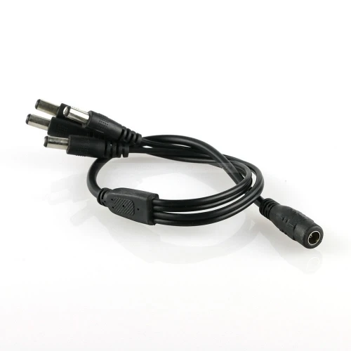 DHL(200 шт./лот) 5,5x2,1 мм 1 Женский до 4 мужской AC DC кабель питания сплиттер для CCTV светодиодные ленты