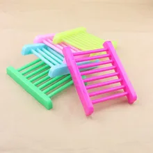 Красочный Творческий Ванная комната гибкие мыльница держатель для хранения Soapbox плиты слива лоток Кухня инструменты F20173667
