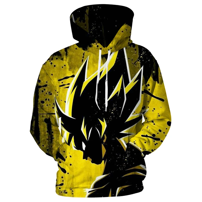 

Cloudstyle Anime Dragon Ball Hoodies 3D Men Sweatshirt Fire Goku Printed Tracksuits Loose Streetwear Men Clothing Cartoon Hoodie