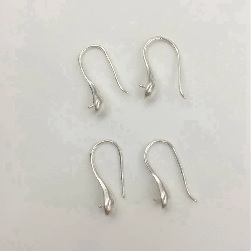 

17MM 10pcs/Pack " Fake One Penalty Ten " (Mark S925) 925 Sterling Silver Earring Hooks & Clasps Jewelry Ear Findings