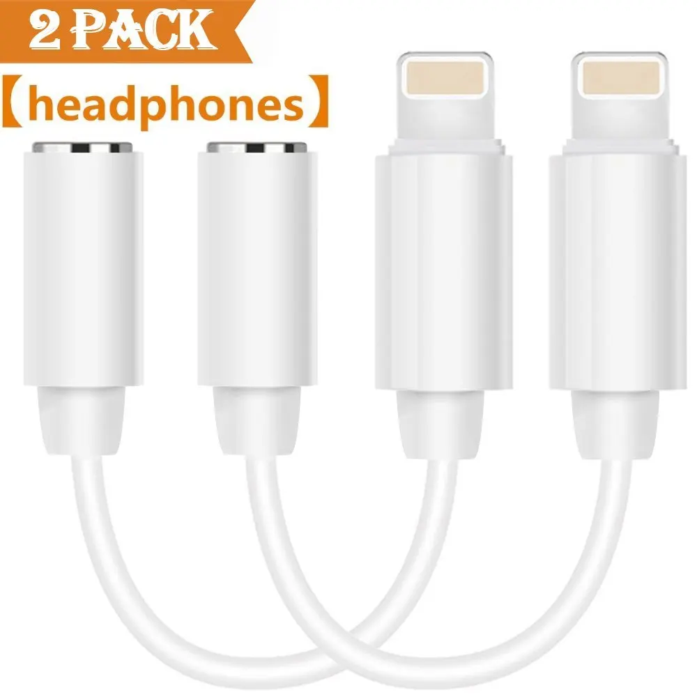 

Audio Headphone Adapter for iPhone 7/7 Plus.3.5 mm Earphone Jack Adaptor for iPhone 8/8 Plus AUX Convenient Cable Accessories