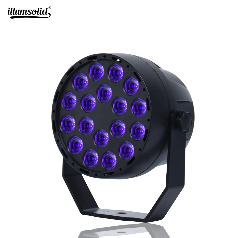 УФ светодиодный PAR Light 18x3 W фиолетовый черный проектор портативный звуковой активированный проектор лампа