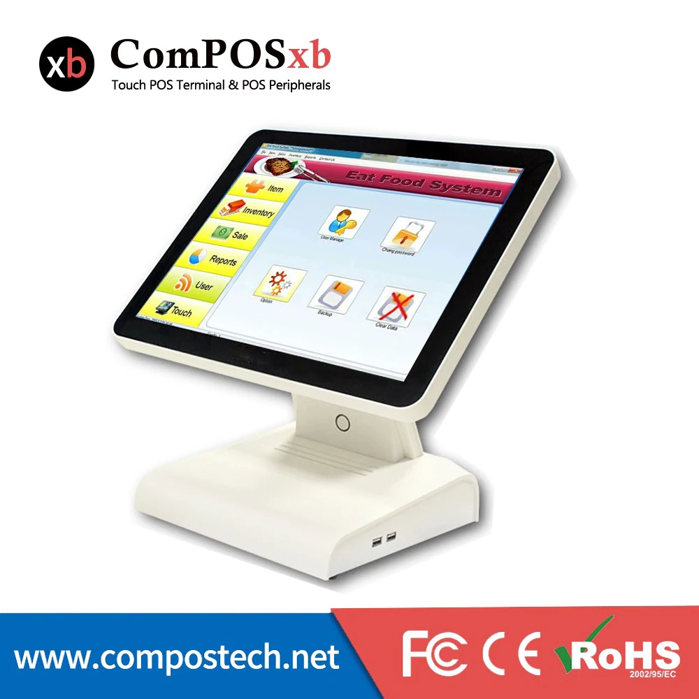 Windows системы Epos 15-дюймовый сенсорный экран все в одном POS для розничной точки