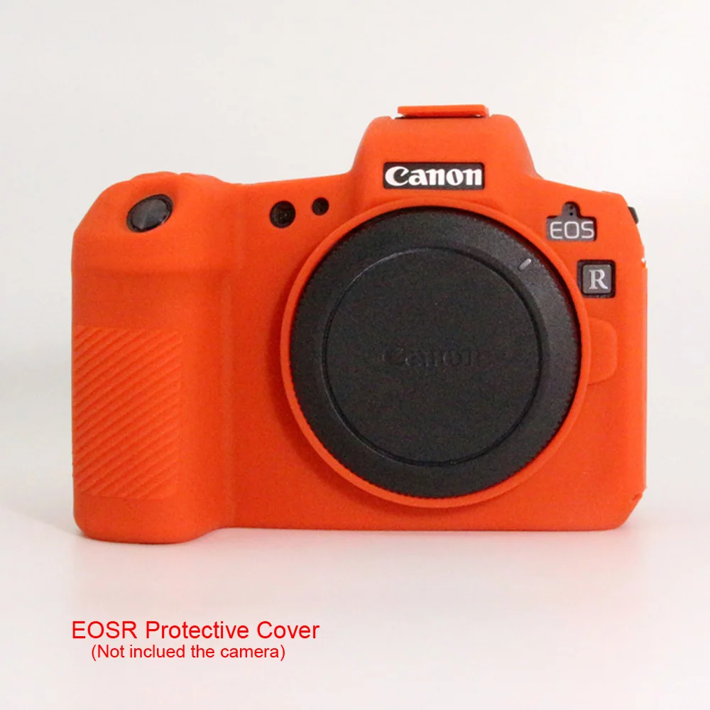 Силиконовый чехол для Canon EOS R, мягкий силиконовый резиновый защитный чехол для Canon EOSR, защитная крышка для камеры - Цвет: Оранжевый