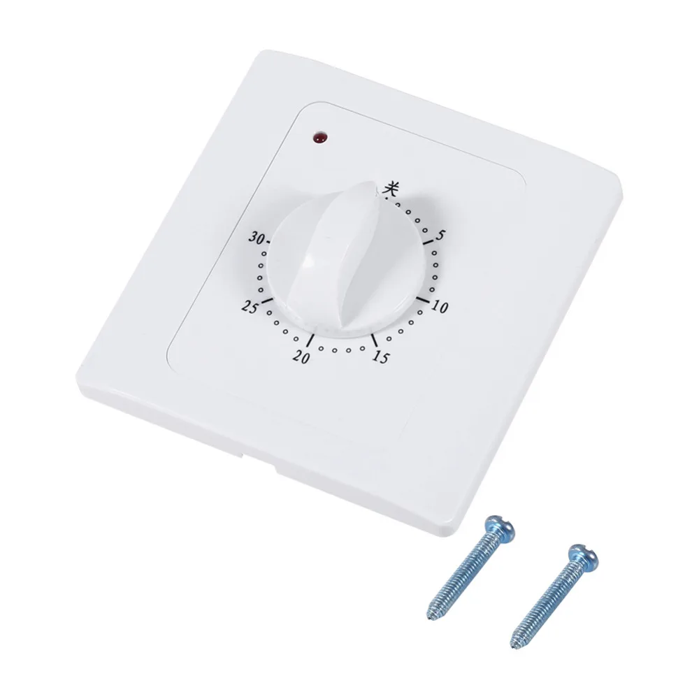 

AC 220V 10A 30Min Countdown Timer Switch Electric Digital Time Plug Control Switch Timer Socket Knob Style Switch Mechanical
