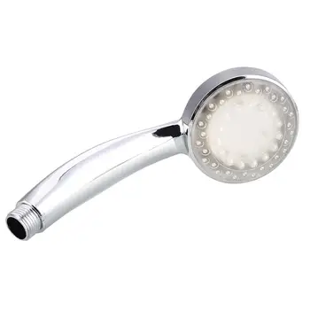 

Silvery Stainless Steel 3 Mode LED Shower Nozzle Light LED Shower Head Riginality Adjustable Bath Sprinkler Sprinkler