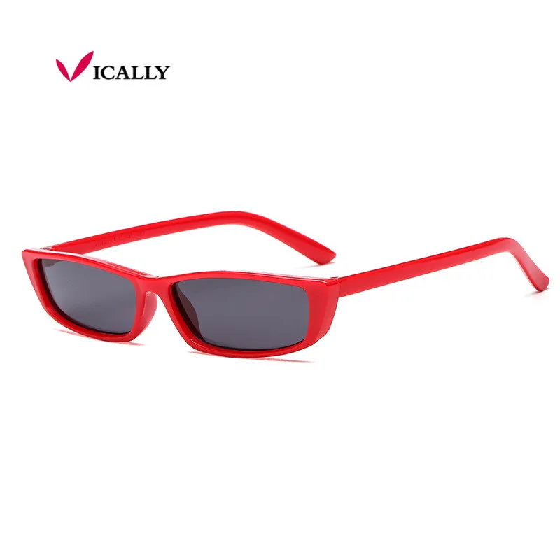 Винтажные прямоугольные солнцезащитные очки, женские брендовые дизайнерские солнцезащитные очки с небольшой оправой, ретро черные очки, узкие очки Oculos De Sol