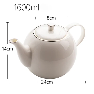 Высший сорт белый керамический чайник для молока креманки креативная сахарница приправа банка приправа горшок контейнер для специй канистра Cruet - Цвет: Teapot