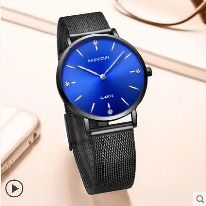 

Korean fashion women's watch student casual quartz watch men and women trend retro belt couple table high quality
