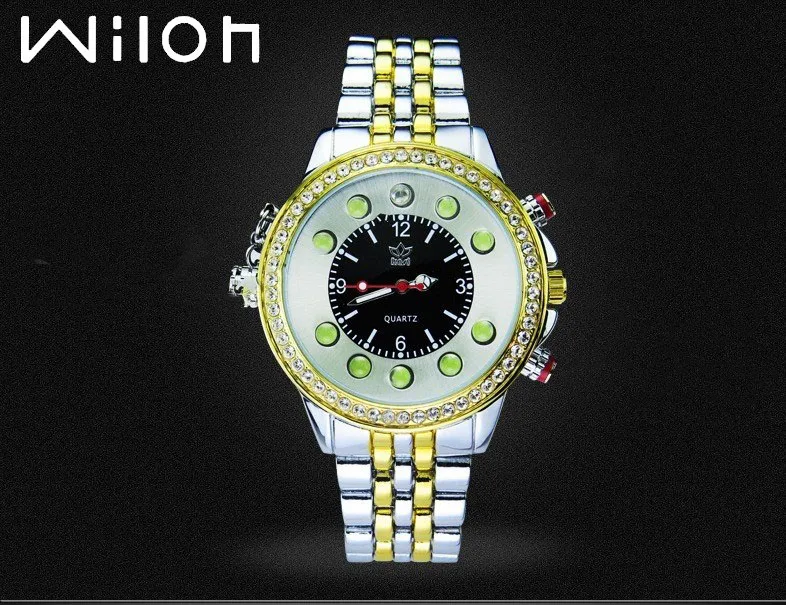 Luxury novelty men watches Brand kasi Creative sport watches rechargeable flashlight money