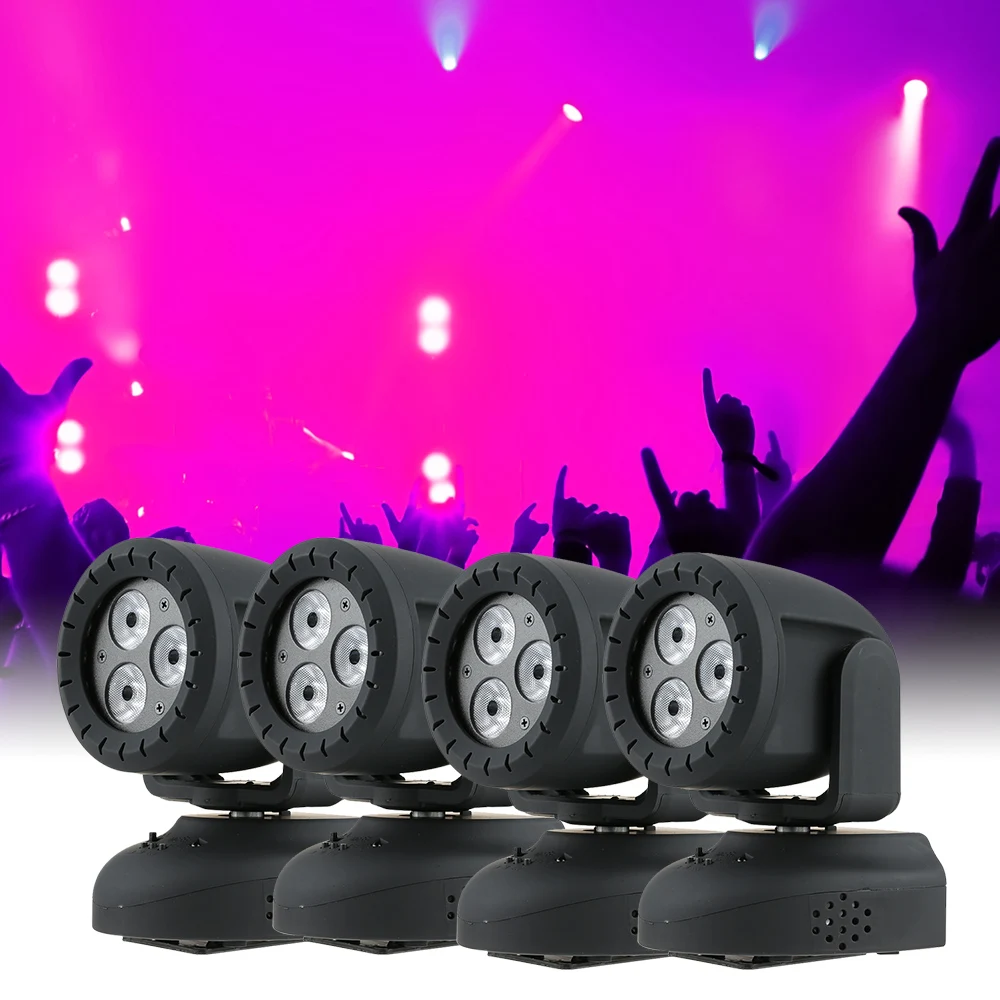 

2018 Hot Sale 15W Mini 3 LED RGB LED Water Ripple Projector Stage Light Party Club Dj Disco Light Stage Lamp IR Remote Control