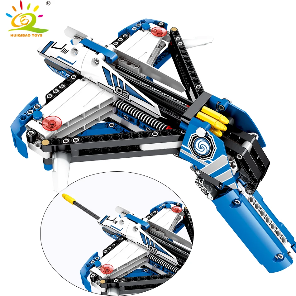 

322pcs Crossbow Pistol Building Blocks Compatible legoingly Technic Weapon Gun Bricks Educational Shooting Toys for children boy