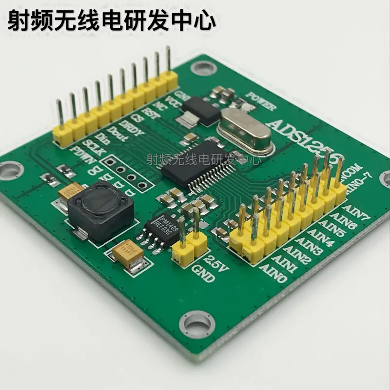 

NEW 1PC ADS1256 high-precision ADC module conversion 24-bit eight-channel