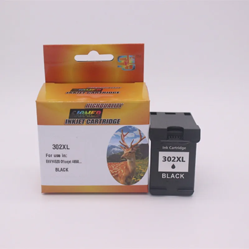 Free shipping Sunjoy 302XL Black F6U68AE ink cartridge for HP DeskJet 1110 OfficeJet 383 2130