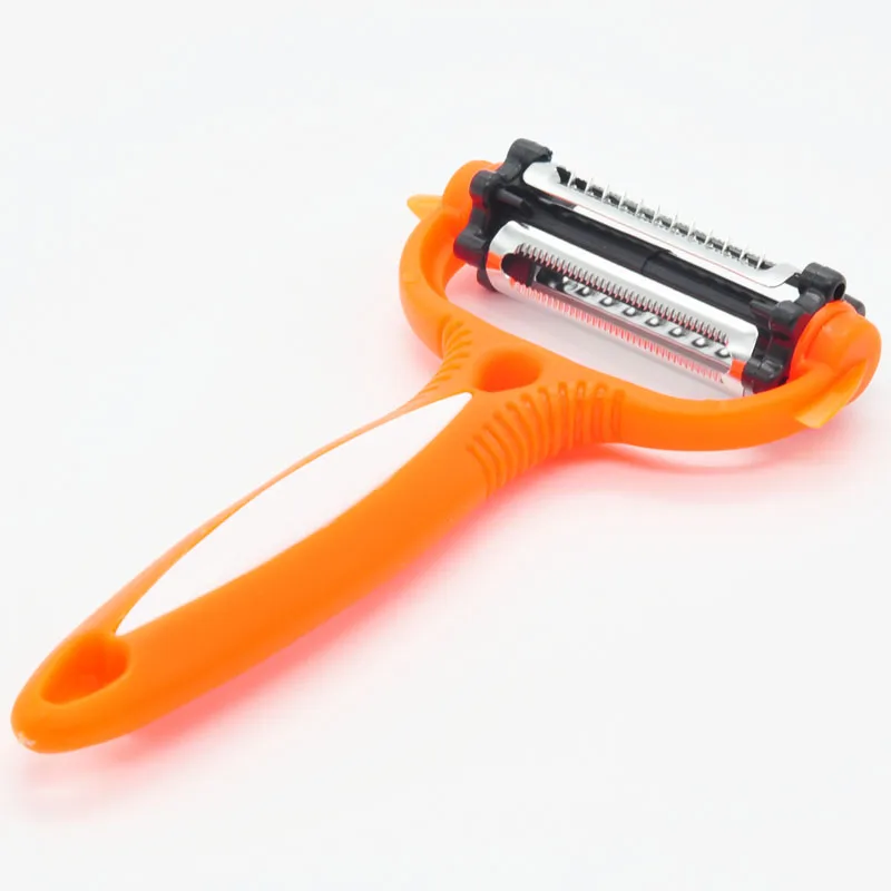 

Multifunctional Fruit Vegetable Peeler Slicer Grater Kitchen Gadgets With 360 Degree Rotary Stainless Steel Blade