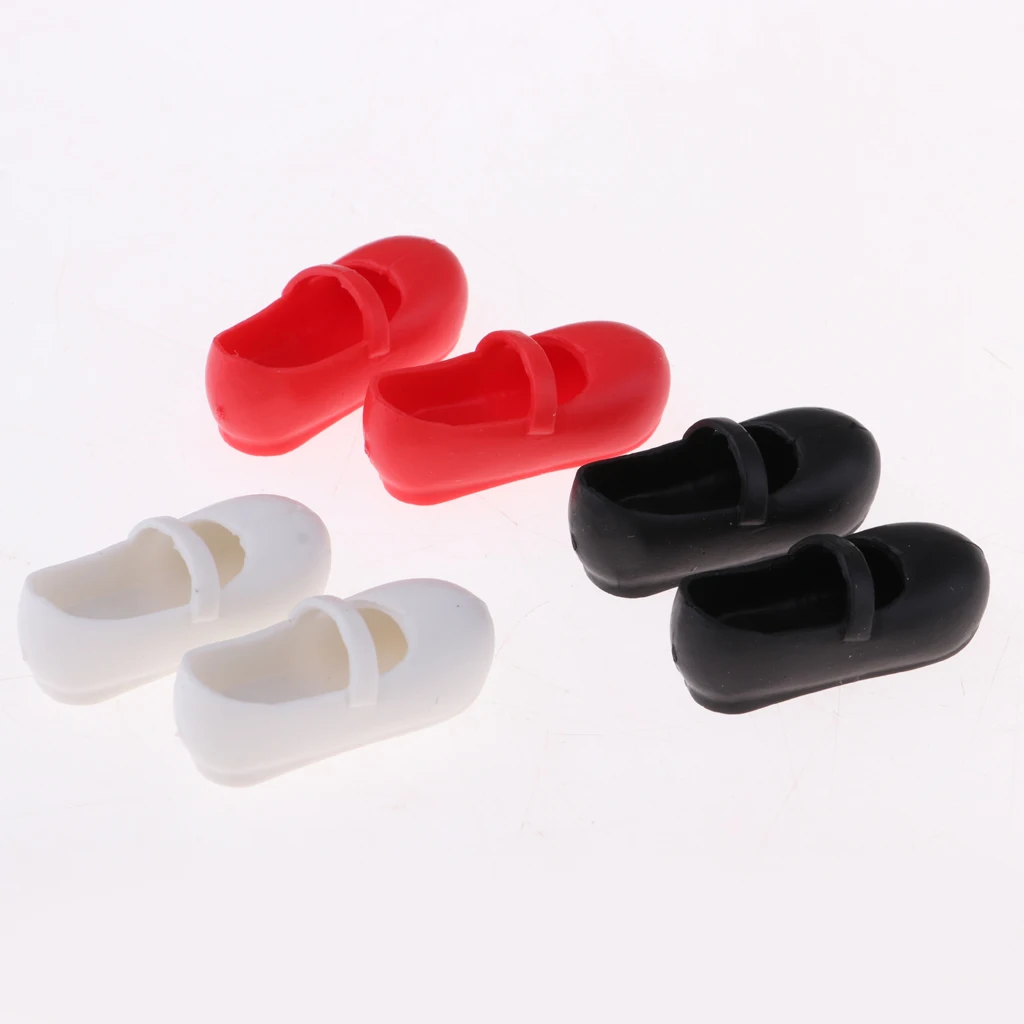 12inch Fashion Doll Shoes Ball Jointed Girl Doll Belt Leather Shoes Casual Flats Outfits for Dollfie for Blythe Girl Custom
