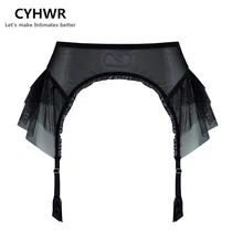 CYHWR, новинка, сексуальные сетчатые прозрачные подвязки, соблазнительные ультра-тонкие женские шелковые чулки с подтяжками, пояс, свадебные подвязки