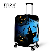 Для U DESIGNS плотные эластичные Защитные чехлы для багажа 3D вечерние чехлы с принтом дома на Хэллоуин для 18-30 дюймов пылезащитный чехол