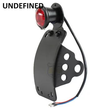

Axle Side Mount LED Brake Tail Light Curved License Bracket High Class Quality And Very Durable For Harley Custom UNDEFINED