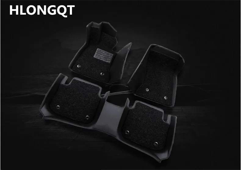 

HLONGQT Auto Floor Mats For Mazda3 Axela Hatchback 2017.2018 Foot Step Mat High Quality Water Proof leather Wire coil 2 Layer